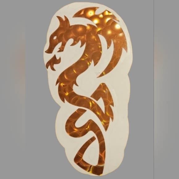 Metallic Copper Dragon Wall/Window Sticker - Picture 2 of 6